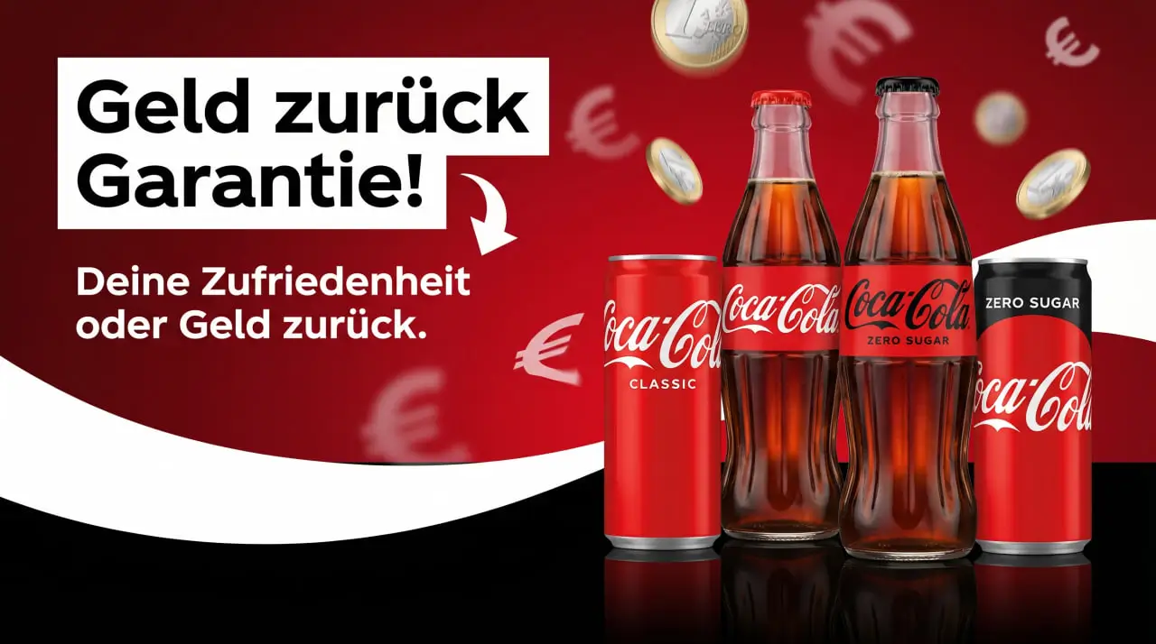 Kassenbon-Upload für Coca-Cola Geld zurück Cashback-Erstattung